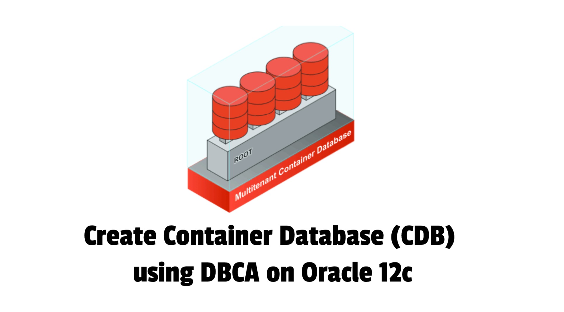 Create cdb using dbca